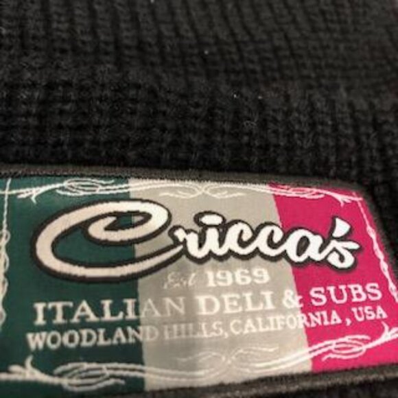 Decky Criccas Black Beanie Hat OS NWT. - Picture 3 of 9